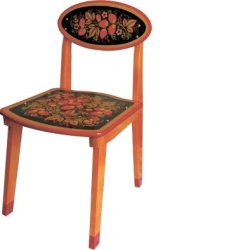 Children's Chair with Khokhloma Painting 620x330x340MM (3 pcs) Art. 73040000000