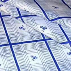 Rectangular Double Bed Sheet 230x150 cm Made of Printed Cotton