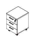 Mobile Office Cabinet, Furniture Set "Line