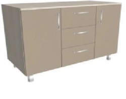 Two-Door Cabinet with Drawers and Doors KSTTm 2-04