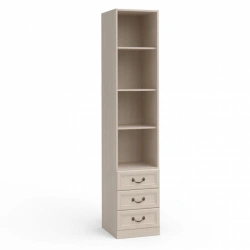 Camilla Modular Furniture Wardrobe FSJ-01.T8L with 1 Door and 3 Drawers