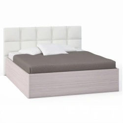 Rimini Ice Modular Furniture Bed AJ3-01.CG, Soft White Design (1600 mm)