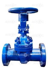 Steel Wedge Gate Valve with Rising Stem and Manual Handwheel DN 100 mm; PN 1.6 MPa
