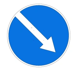 Traffic Sign Kompo-Slim D900, 4.2.1, Turn Mechanism with LED Module, 12V, Type B