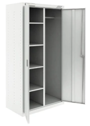 Two-Section Storage Cabinet with Adjustable Shelves, Model ШК