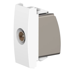 Antibacterial Hidden TV Antenna Socket M/F Pass-through 1M A6624.0