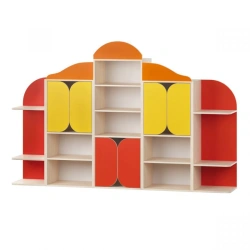 Butterfly Toy Shelf with Open and Closed Storage