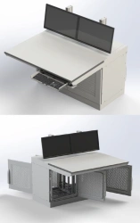 Modular Technical Table with Compartment - ARMER Sirius Series (ARMER.RS/ARMER.WS)