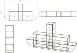Children's Toy Storage Wall Ship (DSKR Series)