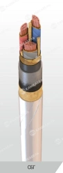 High Voltage Power Cable with Copper Conductors, 3 kV, SBG Model