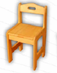 Children's Chair with Backrest, 560x270x220mm, Pine