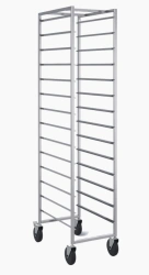 Stainless Steel Rack for 600x400 mm Baking Trays - 14 Levels (AISI 304)