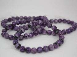 Charoite Bracelet - 8mm Diameter